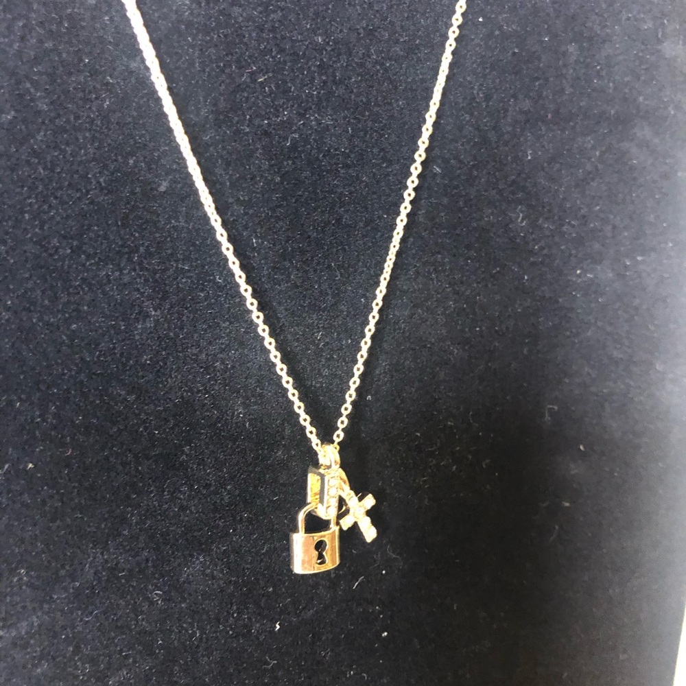 Cross locket necklace